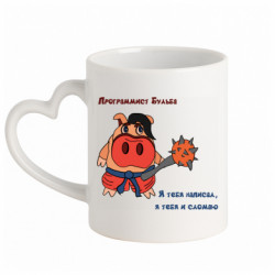 Кружки с ручкой в виде сердца