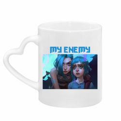 Кружки с ручкой в виде сердца