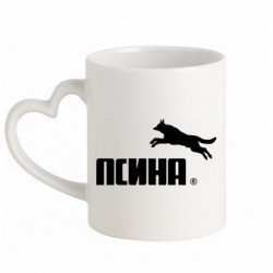 Кружки с ручкой в виде сердца - FATLINE