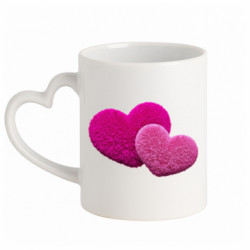 Кружки с ручкой в виде сердца - FATLINE