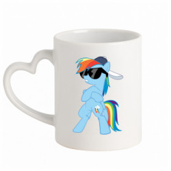 Кружки с ручкой в виде сердца - FATLINE