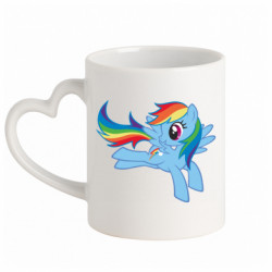 Кружки с ручкой в виде сердца