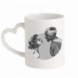 Кружки с ручкой в виде сердца