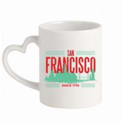 Кружки с ручкой в виде сердца