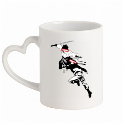 Кружки с ручкой в виде сердца