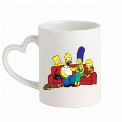 Кружки с ручкой в виде сердца