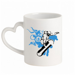 Кружки з ручкою у вигляді серця