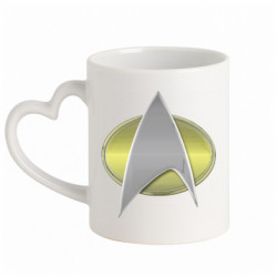 Кружки с ручкой в виде сердца - FATLINE