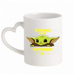 Кружки з ручкою у вигляді серця