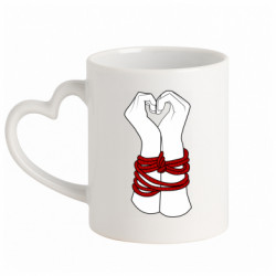 Кружки с ручкой в виде сердца