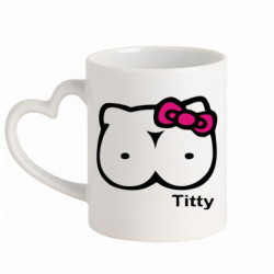 Кружки с ручкой в виде сердца