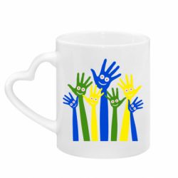 Кружки з ручкою у вигляді серця