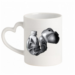 Кружки с ручкой в виде сердца