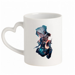 Кружки с ручкой в виде сердца - FATLINE