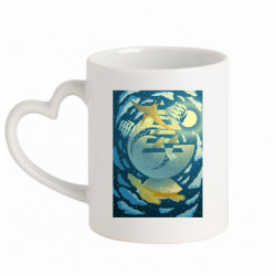 Кружки з ручкою у вигляді серця