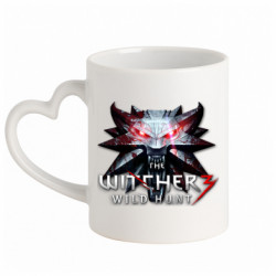 Кружка з ручкою у вигляді серця Witcher 3 Wild Hunt