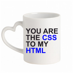 Кружки з ручкою у вигляді серця