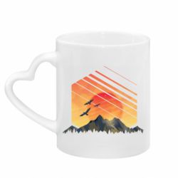 Кружки с ручкой в виде сердца