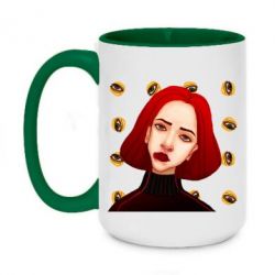 Кружки двухцветные 420ml