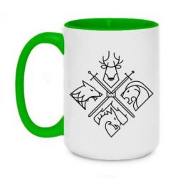 Кружки двоколірні 420ml