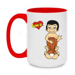 Кружка двухцветная 420ml Love is... Sex :) - FATLINE Кружка двухцветная 420ml Love is... Sex :)