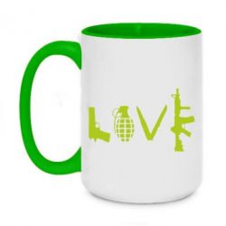Кружки двухцветные 420ml