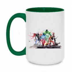 Кружки двухцветные 420ml