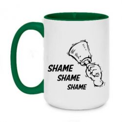 Кружка двухцветная 420ml Shame Shame Shame - FATLINE Кружка двухцветная 420ml Shame Shame Shame