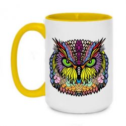 Кружка двухцветная 420ml Сова Совентьевна - FATLINE Кружка двухцветная 420ml Сова Совентьевна