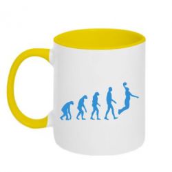 Кружка двухцветная 320ml Basketball Evolution