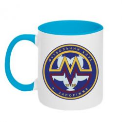 Кружка двухцветная 320ml ФК Металлург Запорожье