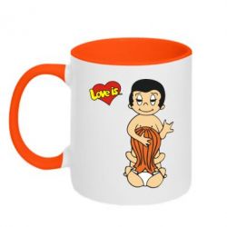 Кружка двоколірна 320ml Love is... Sex :) - FATLINE Кружка двоколірна 320ml Love is... Sex :)