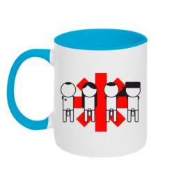 Кружка двоколірна 320ml Red Hot Chili Peppers Group