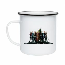 Кружка эмалированная Avengers on the rock - FATLINE Кружка эмалированная Avengers on the rock