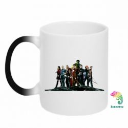 Кружка-хамелеон Avengers on the rock - FATLINE Кружка-хамелеон Avengers on the rock