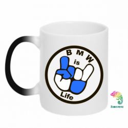 Кружка-хамелеон BMW is Life - FATLINE Кружка-хамелеон BMW is Life
