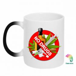 Кружка-хамелеон No Drugs - FATLINE Кружка-хамелеон No Drugs
