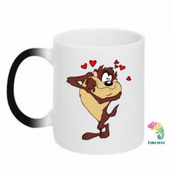 Кружка-хамелеон Taz in love - FATLINE Кружка-хамелеон Taz in love