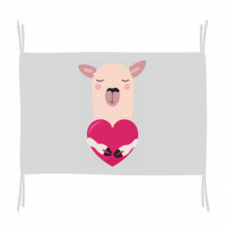 Флаг Lama with heart - FATLINE Флаг Lama with heart