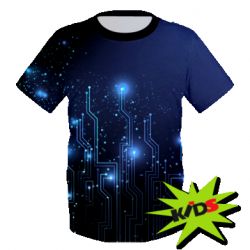 Детская 3D футболка LEDs - FATLINE Детская 3D футболка LEDs