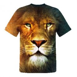 Мужская 3D футболка Лео