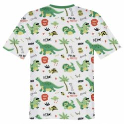 Мужская 3D футболка Little Dinosaurs - FATLINE Мужская 3D футболка Little Dinosaurs