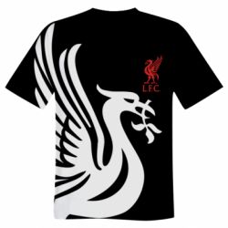 Чоловіча 3D футболка Liverpool on a black background