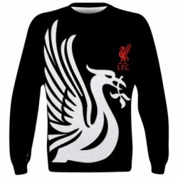 3D свитшот Liverpool on a black background - FATLINE 3D свитшот Liverpool on a black background