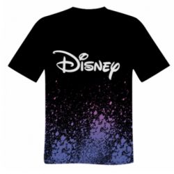 Мужская 3D футболка Logo and color drops - FATLINE Мужская 3D футболка Logo and color drops