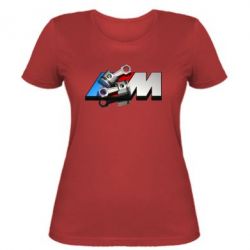 Женская футболка Logo BMW  3 - FATLINE Женская футболка Logo BMW  3