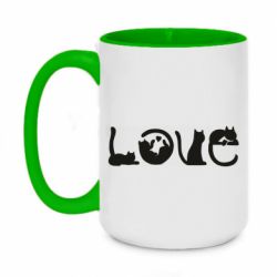 Кружки двухцветные 420ml