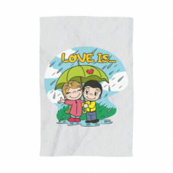 Полотенце Love is ... in the rain - FATLINE Полотенце Love is ... in the rain