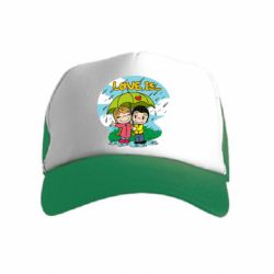 Детская кепка-тракер Love is ... in the rain - FATLINE Детская кепка-тракер Love is ... in the rain