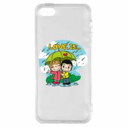 Чехол из раздела Love is Love is ... in the rain для Apple iPhone 5 - FATLINE Чехол из раздела Love is Love is ... in the rain для Apple iPhone 5